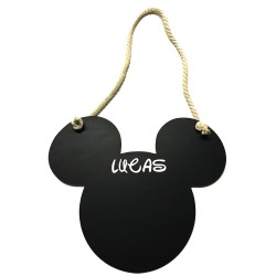 Pizarra de Mickey/Minnie personalizada